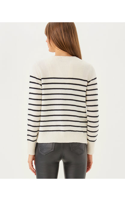 FAIRLEY STRIPE SWEATER SET, COCONUT IRISISTABLE STRIPE