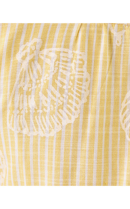 CAYLINN SLEEVELESS POPOVER, HONEYCOMB PIGMENT PRINTED SECRET STRIPE
