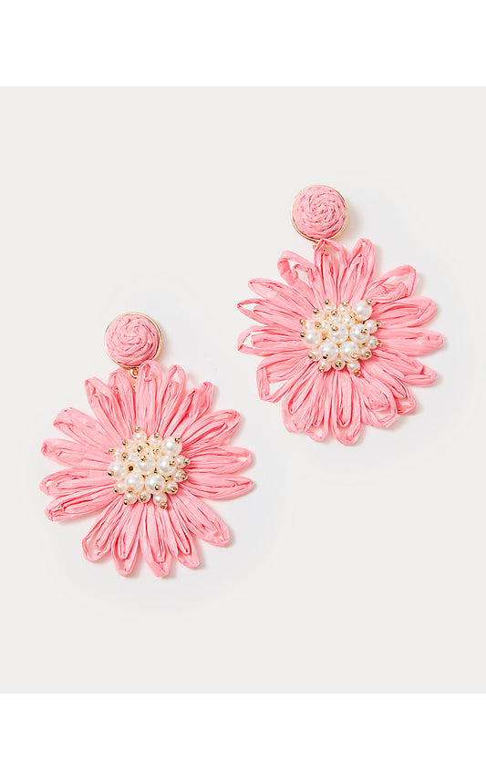 BURSTING BLOOMS EARRINGS, SORBET PINK