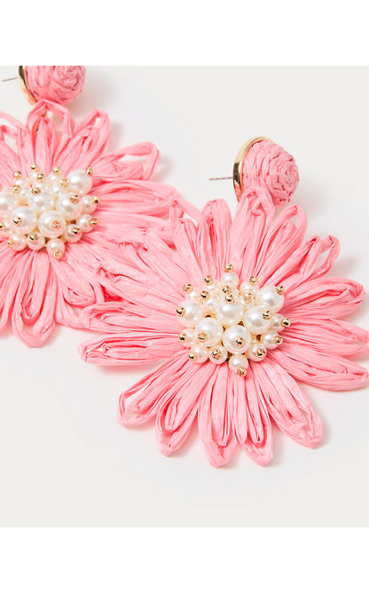 BURSTING BLOOMS EARRINGS, SORBET PINK