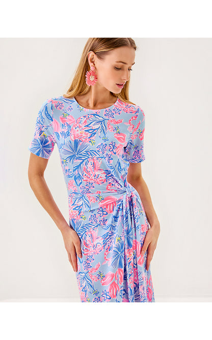 CHACE MAXI DRESS, MULTI ELEPHANT SPLASH