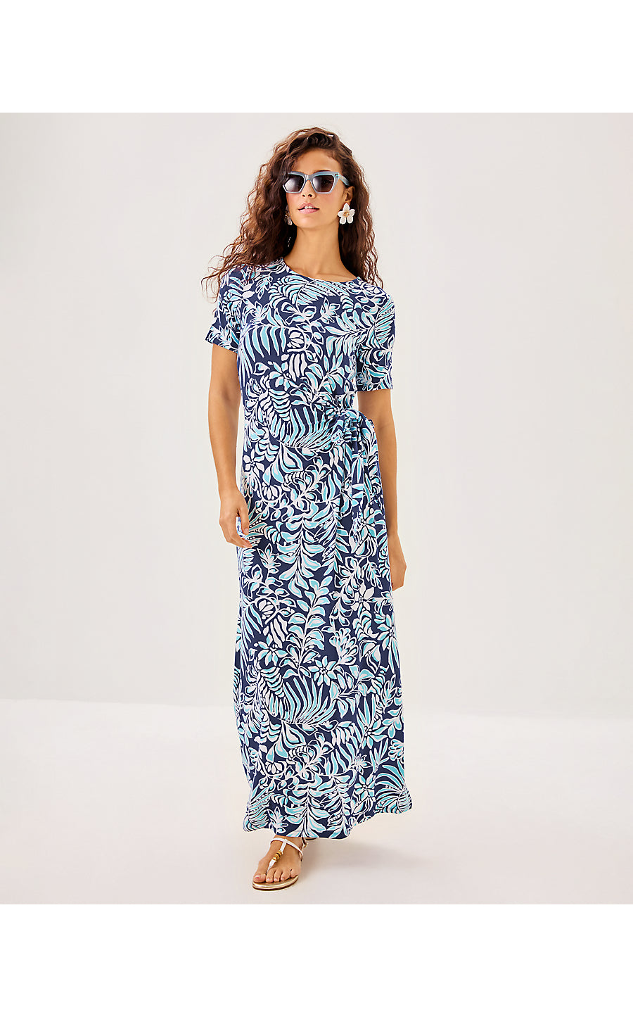 CHACE MAXI DRESS, SAPPHIRE POOL SUMMER SHORELINES