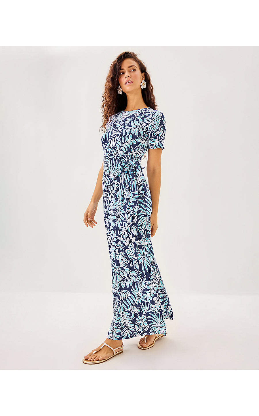CHACE MAXI DRESS, SAPPHIRE POOL SUMMER SHORELINES
