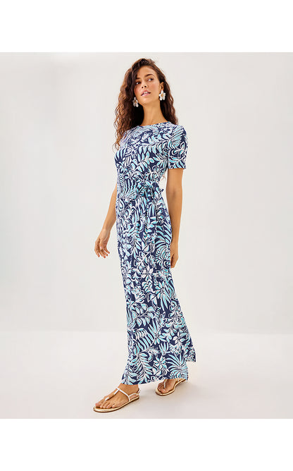 CHACE MAXI DRESS, SAPPHIRE POOL SUMMER SHORELINES
