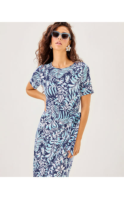 CHACE MAXI DRESS, SAPPHIRE POOL SUMMER SHORELINES