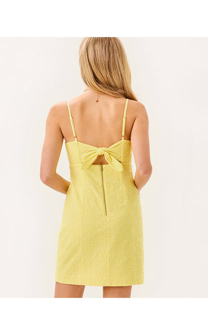 LILAMAE DRESS, LIMONCELLO BUBBLE EMBROIDERY