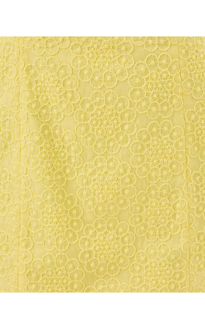 LILAMAE DRESS, LIMONCELLO BUBBLE EMBROIDERY