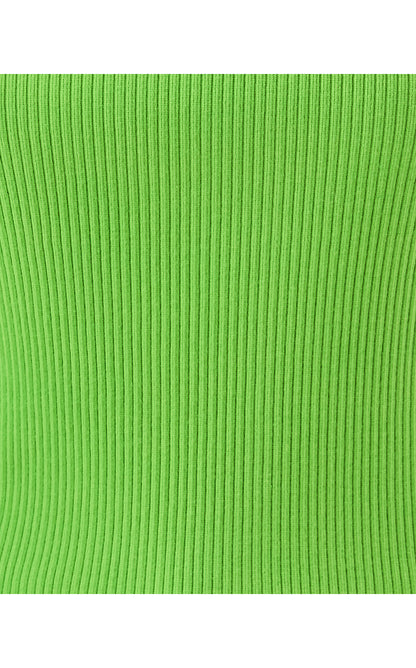 IGBY KNIT TOP, CROCODILE GREEN