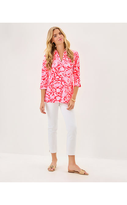 MANDI 3/4 SLEEVE UPF 50+, CANE CORAL CRAB COLLAB