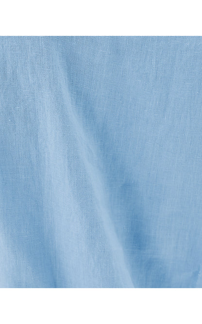 KAVALLA SLEEVELESS RUFFLE TOP, JACARANDA BLUE