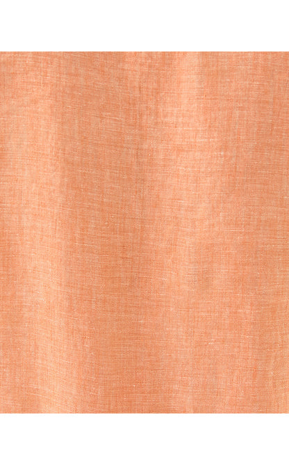 KAVALLA SLEEVELESS RUFFLE TOP, PAPAYA X RESORT WHITE