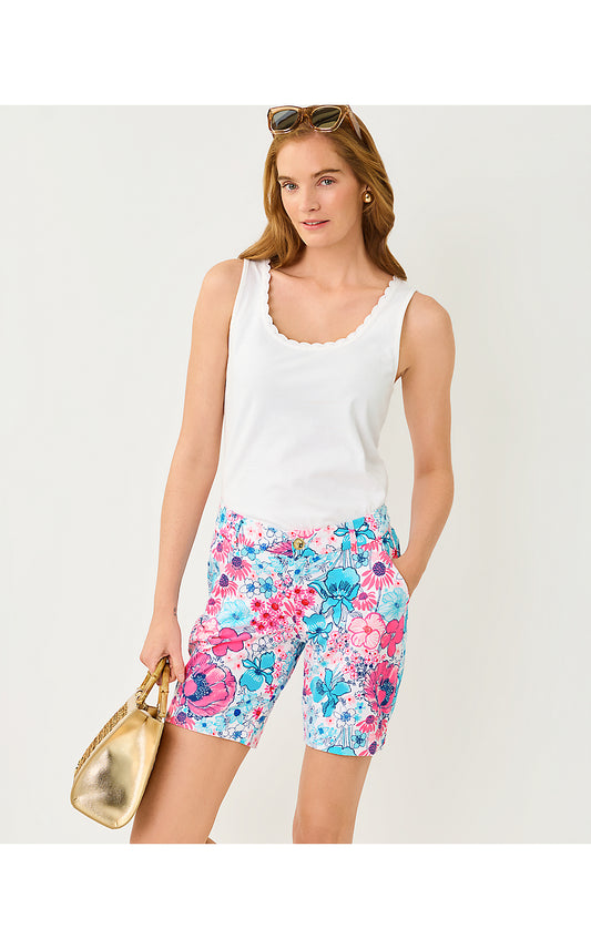 GABBIE CROCHET TRIMMED KNIT TOP, RESORT WHITE