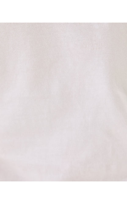 GABBIE CROCHET TRIMMED KNIT TOP, RESORT WHITE