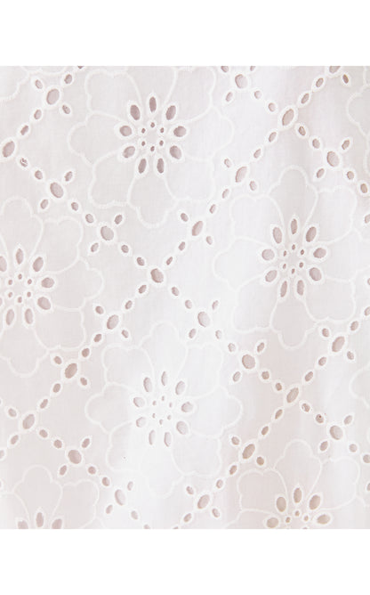 SINGRID EYELET TOP, RESORT WHITE BEACH HAVEN EYELET