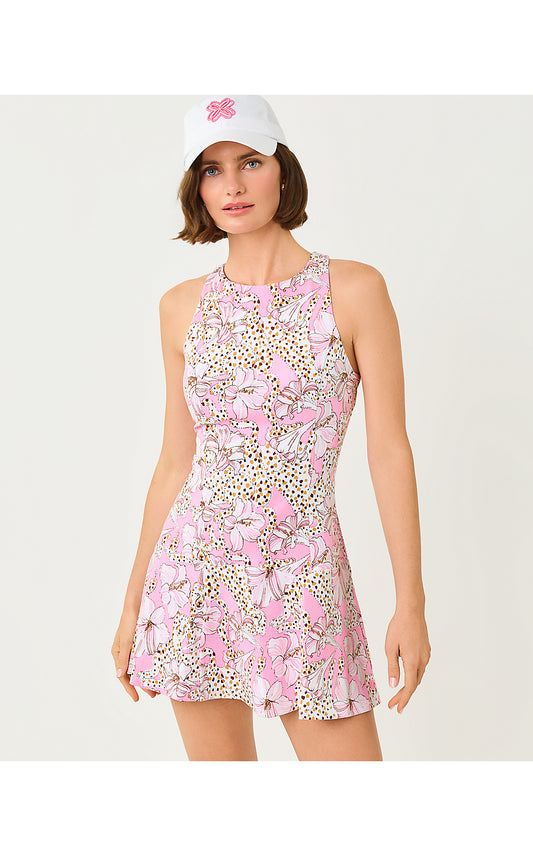WESTLEY ACTIVE DRESS UPF 50+, CONCH SHELL PINK WILDNESS