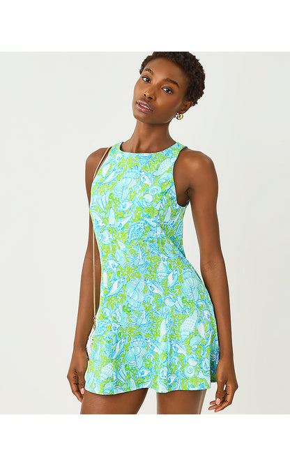 WESTLEY ACTIVE DRESS UPF 50+, DAY DREAM BLUE THROW ME A LINE