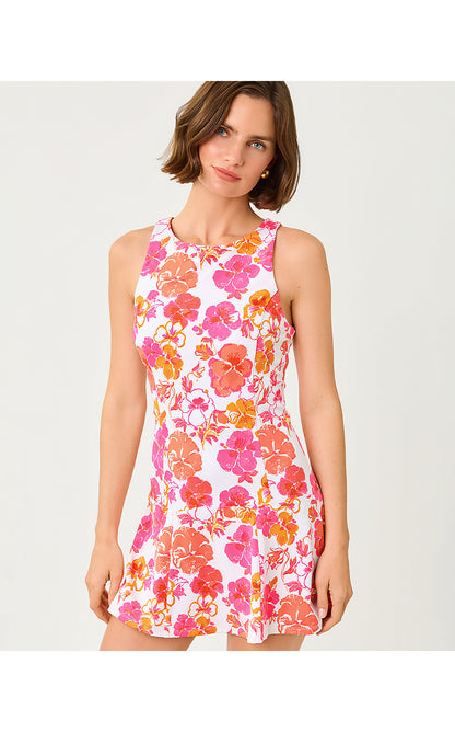 WESTLEY ACTIVE DRESS UPF 50+, RESORT WHITE PANSY FANSY