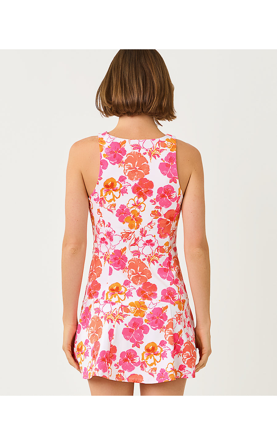 WESTLEY ACTIVE DRESS UPF 50+, RESORT WHITE PANSY FANSY