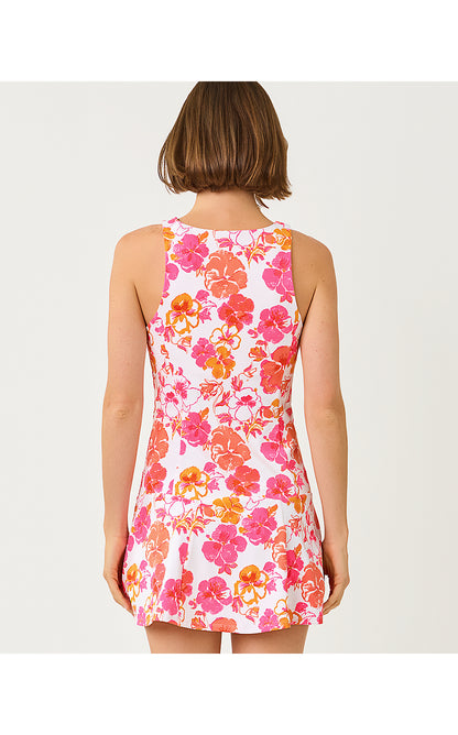 WESTLEY ACTIVE DRESS UPF 50+, RESORT WHITE PANSY FANSY