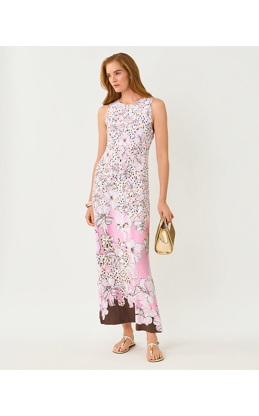 ELLISON MAXI DRESS, COCO BEACH WILDNESS ENGINEERED KNIT MAXI DRESS
