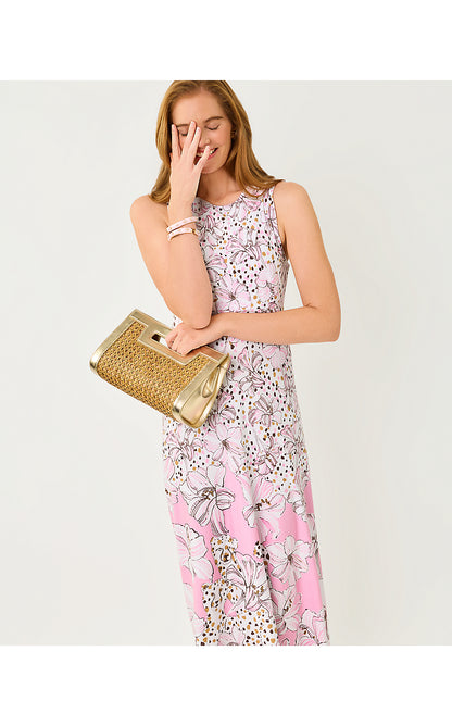 ELLISON MAXI DRESS, COCO BEACH WILDNESS ENGINEERED KNIT MAXI DRESS