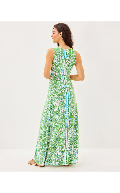 ELLISON MAXI DRESS, RESORT WHITE SOL MATES ENGINEERED KNIT DRESS