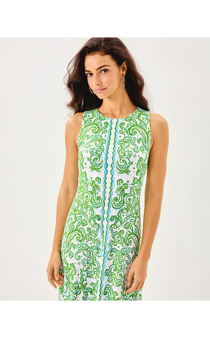 ELLISON MAXI DRESS, RESORT WHITE SOL MATES ENGINEERED KNIT DRESS