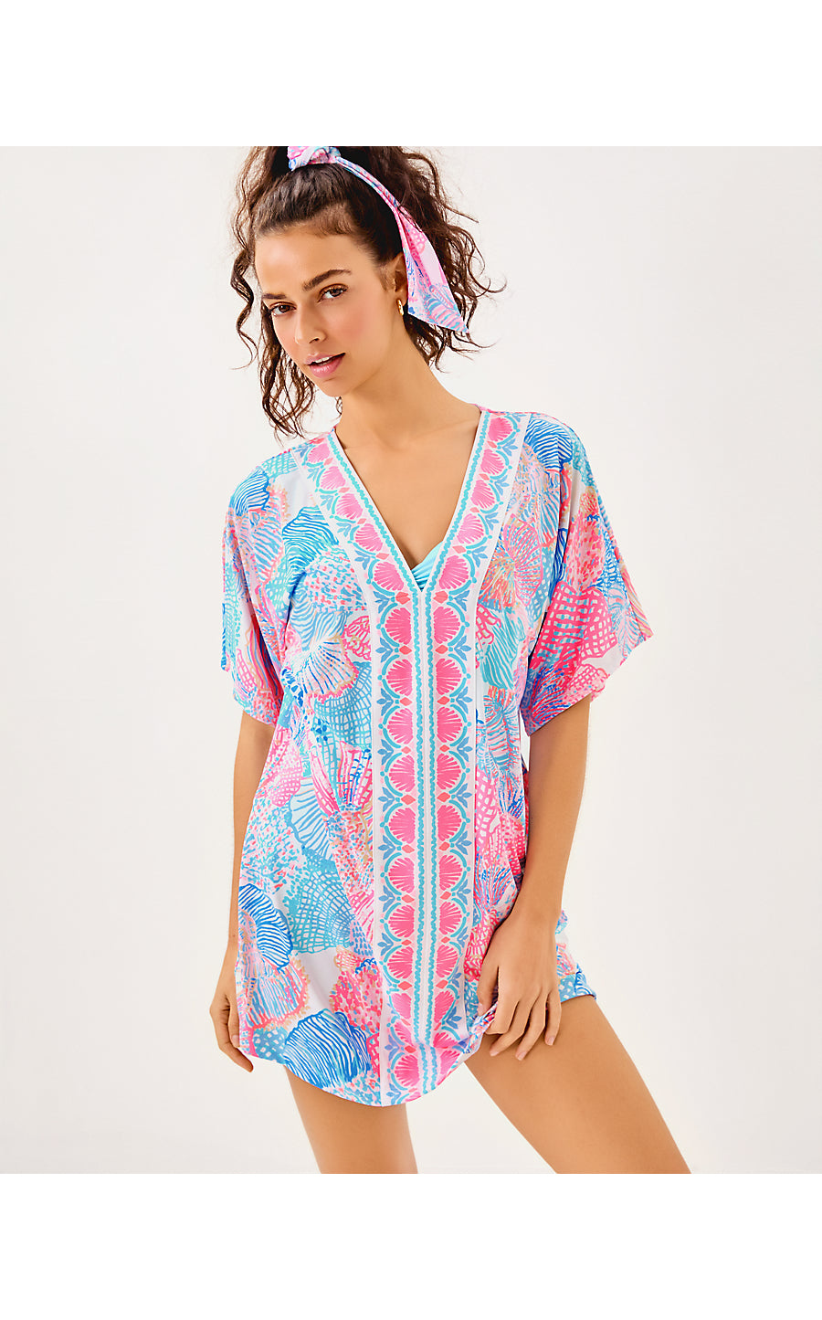 MALACHI V-NECK COVERUP, MULTI ROAR OF THE SEAS ENGINEERED COVERUP