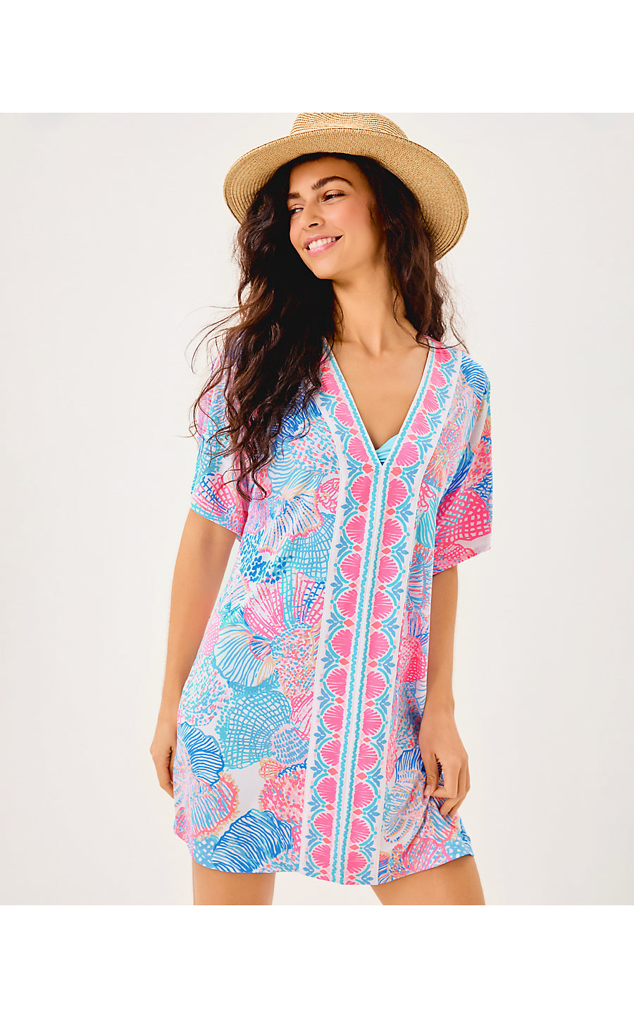 MALACHI V-NECK COVERUP, MULTI ROAR OF THE SEAS ENGINEERED COVERUP