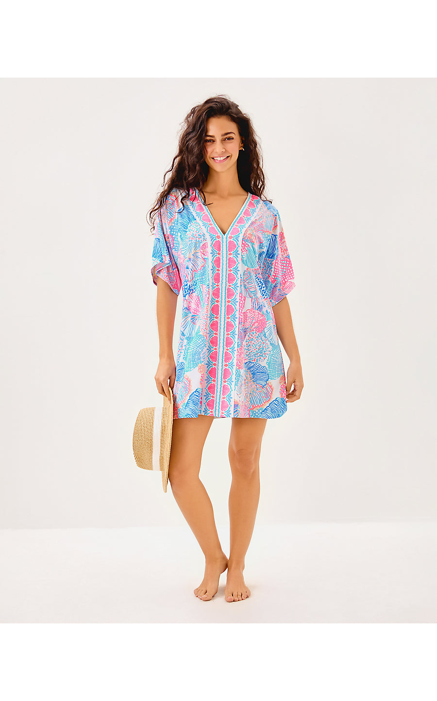MALACHI V-NECK COVERUP, MULTI ROAR OF THE SEAS ENGINEERED COVERUP