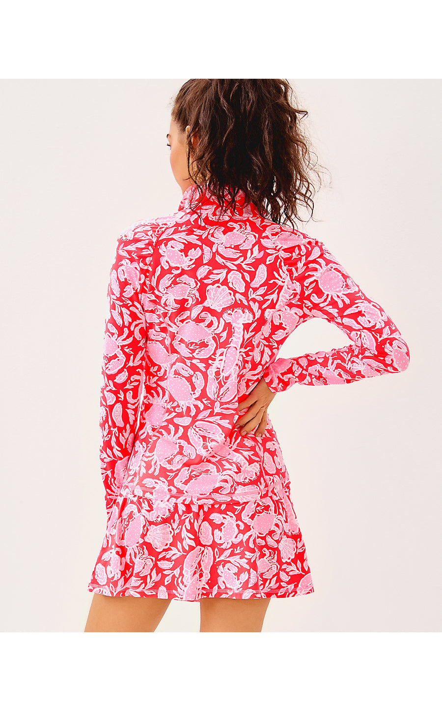 JUSTINE HALF ZIP UPF 50+, CANE CORAL CRAB COLLAB – Palm Place