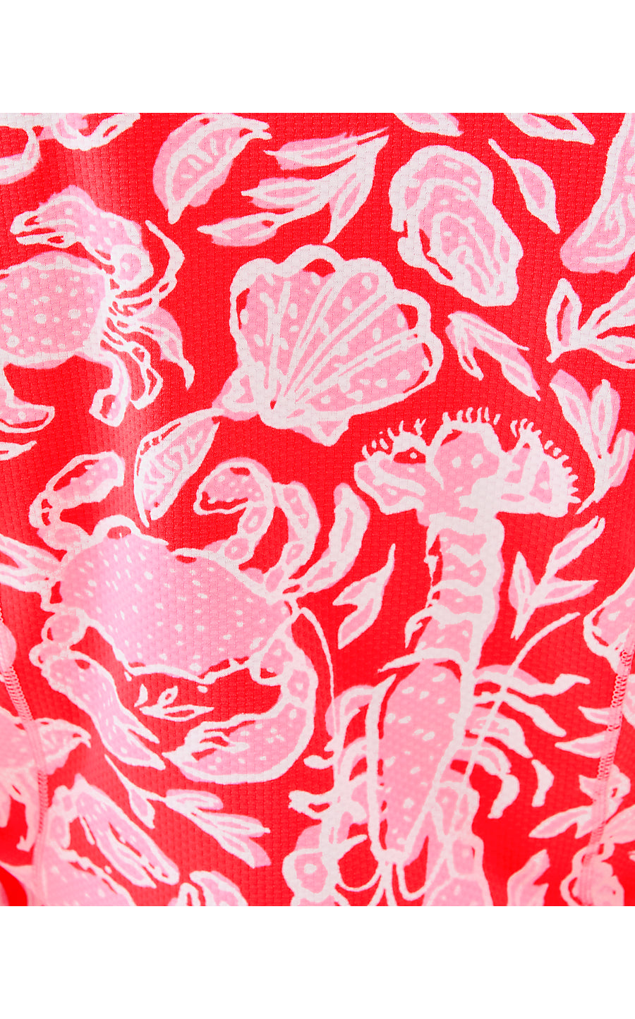 JUSTINE HALF ZIP UPF 50+, CANE CORAL CRAB COLLAB