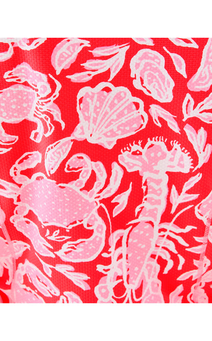 JUSTINE HALF ZIP UPF 50+, CANE CORAL CRAB COLLAB