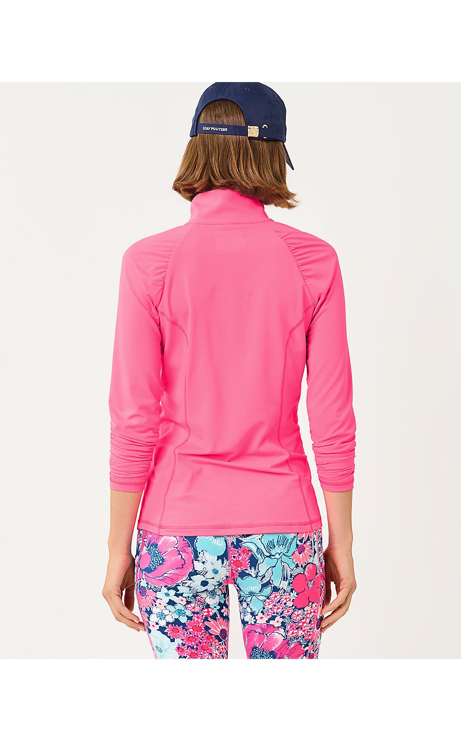 JUSTINE HALF ZIP UPF 50+, CHERRY BLOSSOM PINK