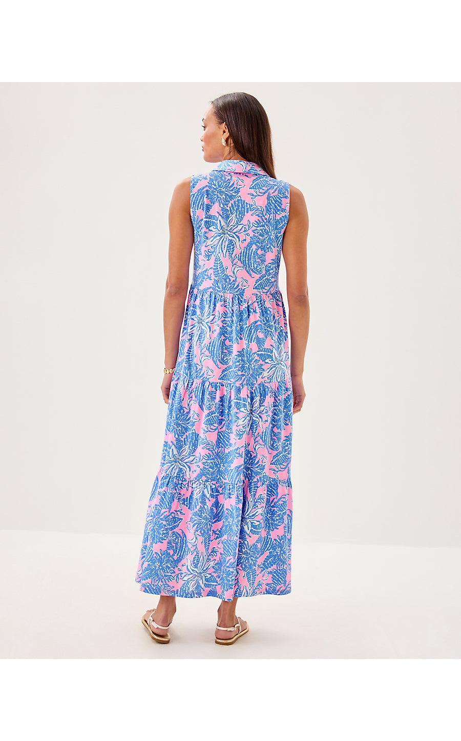 RIEGAN MAXI DRESS, CONCH SHELL PINK UP SCALE