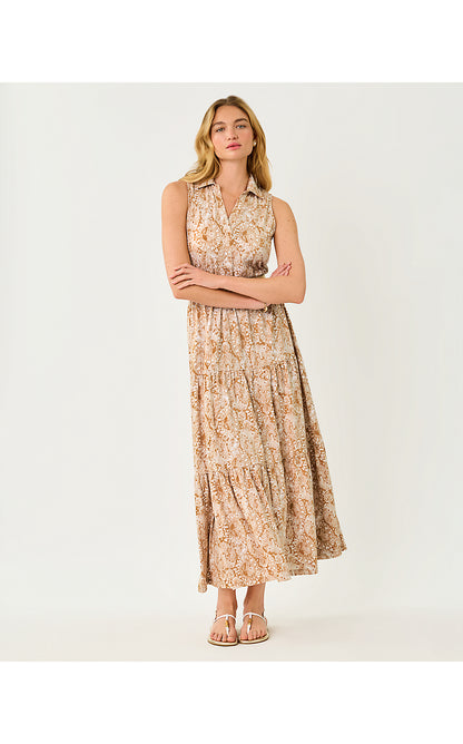 RIEGAN MAXI DRESS, ICED LATTE LIL JIMS STUFF
