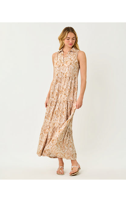 RIEGAN MAXI DRESS, ICED LATTE LIL JIMS STUFF