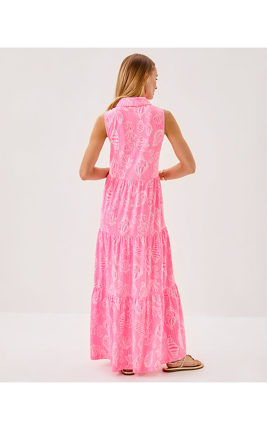 RIEGAN MAXI DRESS, ROUSSEAU PINK COOL AS SHELL