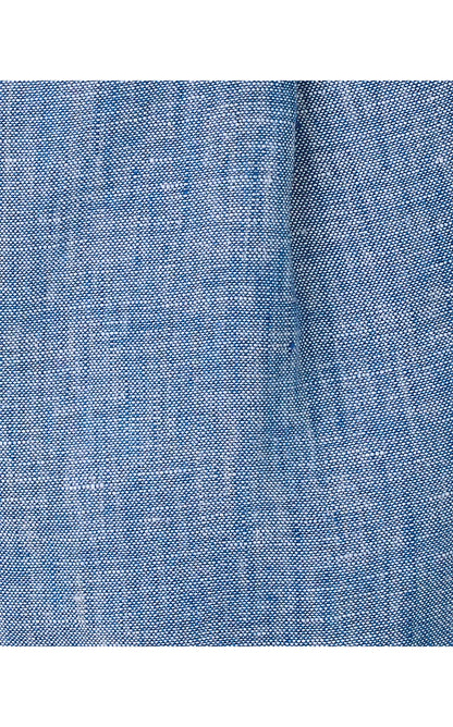 CAPTINA LINEN SHORT, STARLIGHT NAVY X RESORT WHITE