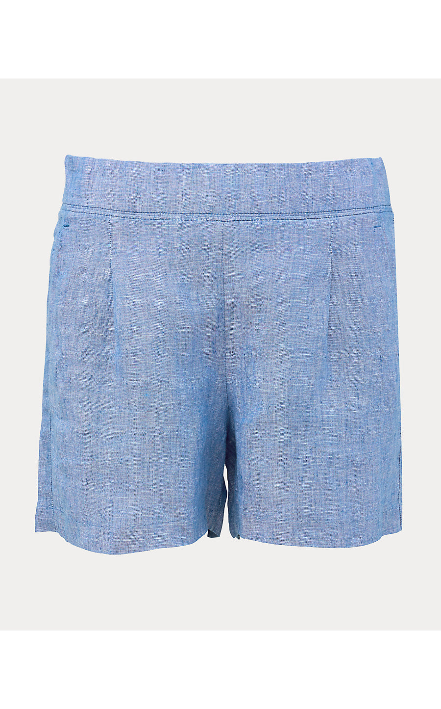 CAPTINA LINEN SHORT, STARLIGHT NAVY X RESORT WHITE