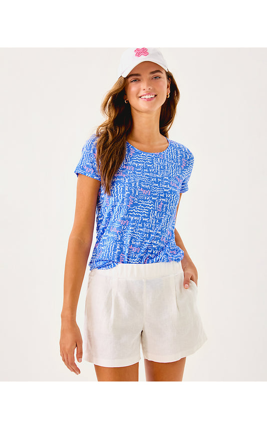 CAPTINA LINEN SHORT, RESORT WHITE