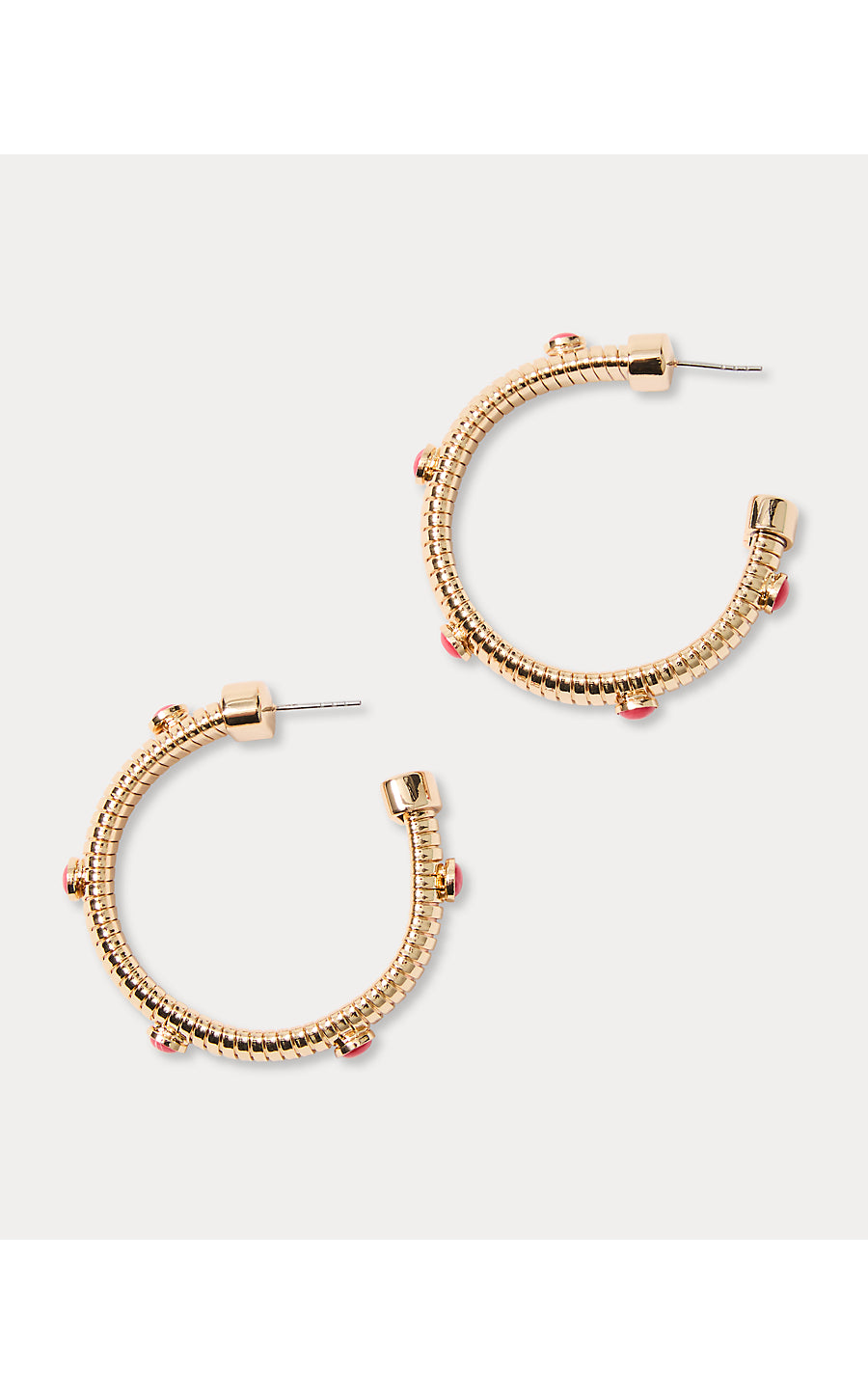 SUNBELIEVABLE HOOP EARRINGS, CANE CORAL