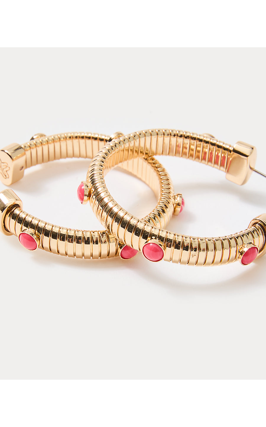 SUNBELIEVABLE HOOP EARRINGS, CANE CORAL