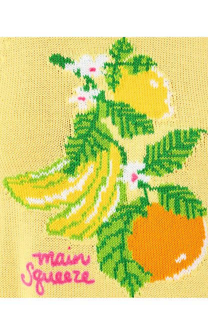 EMRA SWEATER TANK, FINCH YELLOW ZESTY JACQUARD