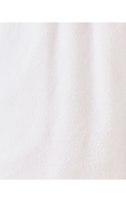 FLORIE TOWEL TERRY HIGH RISE SHORT, RESORT WHITE