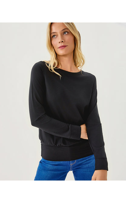 TAMIKA TOP, NOIR