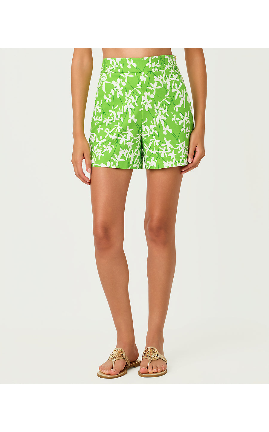 SARISSA STRETCH SHORT, CROCODILE GREEN LIZA