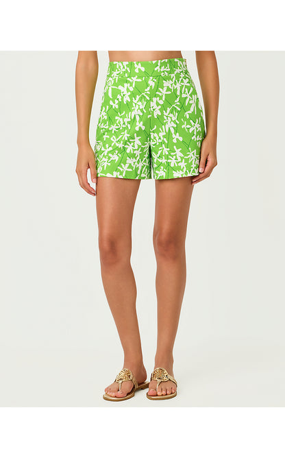 SARISSA STRETCH SHORT, CROCODILE GREEN LIZA