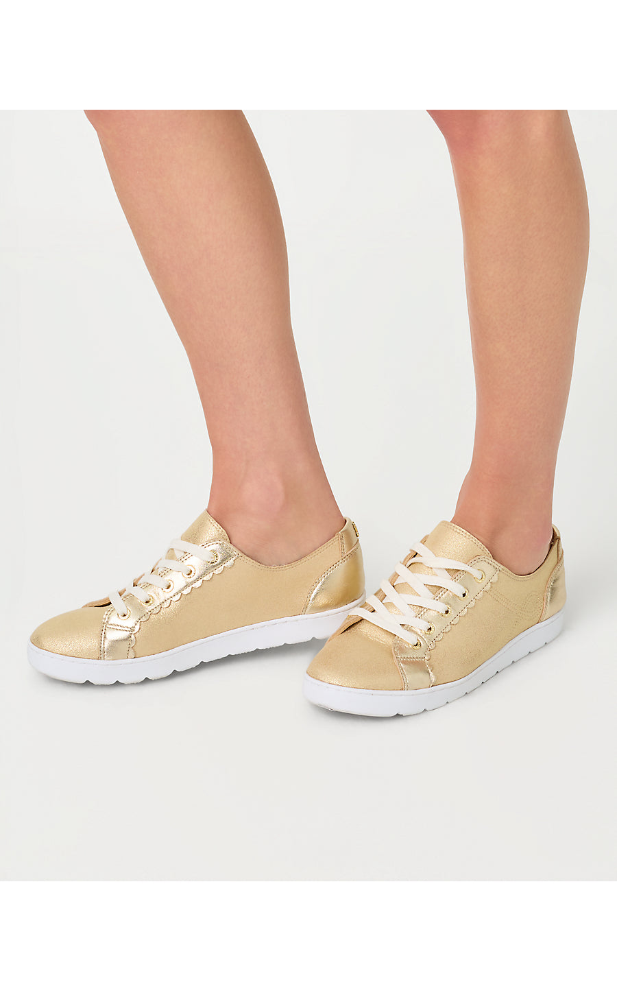 THE LILLY SNEAKER, GOLD METALLIC