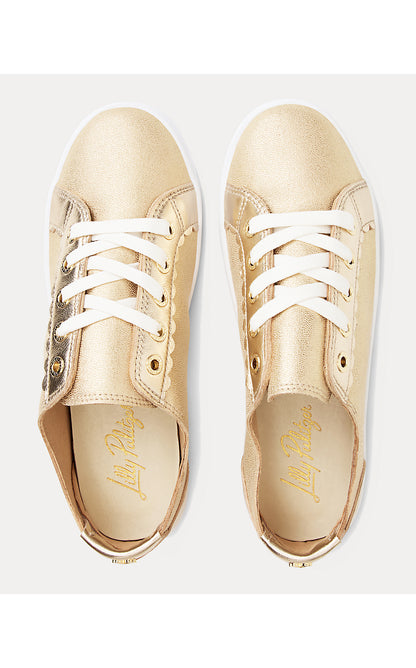 THE LILLY SNEAKER, GOLD METALLIC